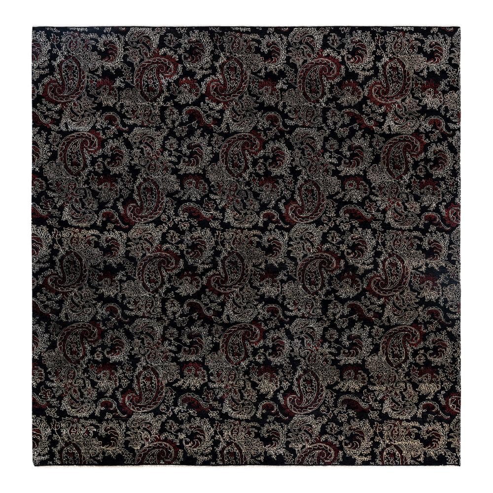 Ikat Black 8 X 10 Hand-Knotted Wool Indoor Area Rug price history on PriceWatchPro