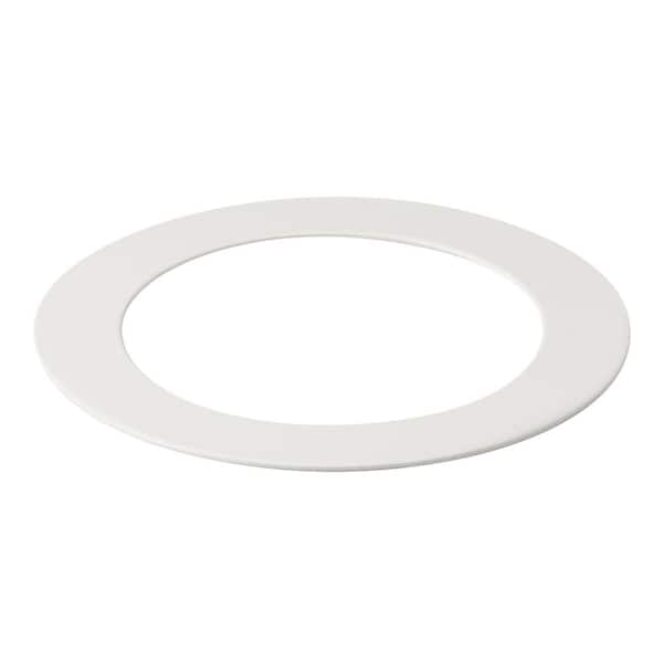 KICHLER Direct-to-Ceiling 2.8 in. to 4 in. White Universal Goof Ring for Recessed Lights