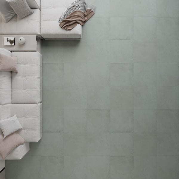 Spanish Armonia Green 24 in. x 24 in. Micro Terrazzo Matte Porcelain Floor and Wall Tile (4-Pieces, 15.5 sq. ft./Case)