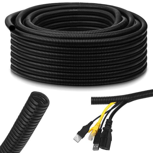NVNOO 1/2 in. x 1/2 in. x 50 ft. R-1 plit Flame Retardant Wire