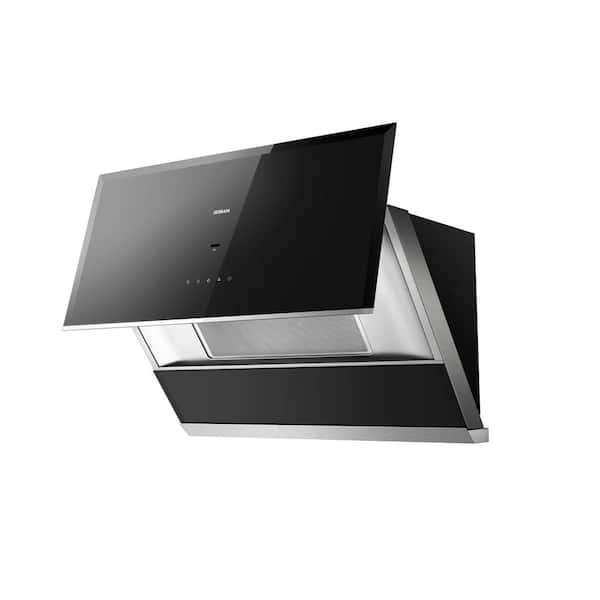 R-MAX 30 in. 1050 CFM Ducted Under Cabinet Range Hood in Black and Stainless Steel LED Lighting Gesture Control