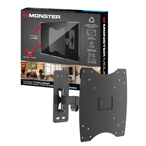 Full Motion TV Mount for 13 in. 42 in. TVs up to 55 lbs. Flat Panel Swivel and Tilt Television Mount