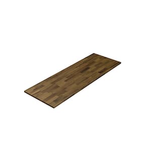 6 ft. L x 25 in. D, Acacia Butcher Block Standard Countertop in Brown with Square Edge