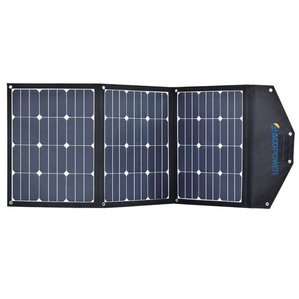 ACOPower 90-Watt Foldable Mono Solar Panel Portable Kit