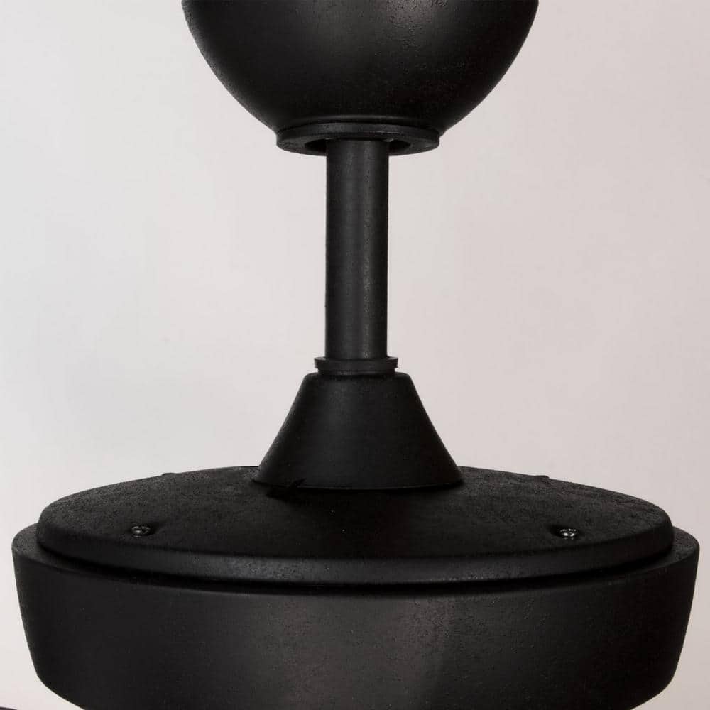 Lakehurst 60" Black and Oak 5-Blade Ceiling Fan with Remote