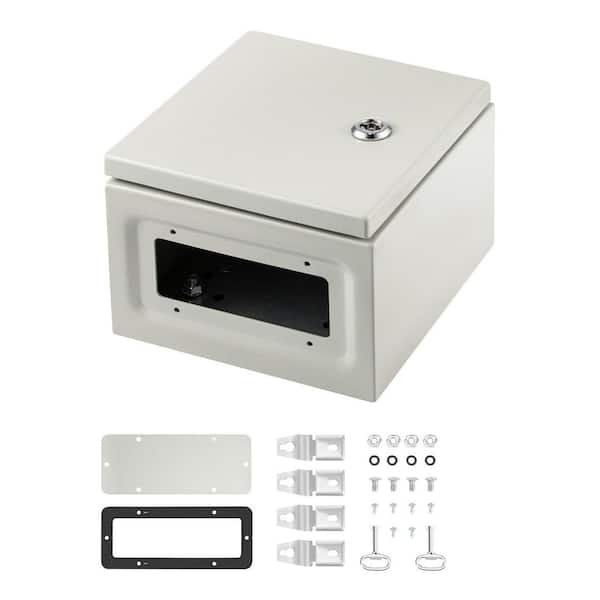 NEMA Metal Case, 8 x 8 x 6 in. NEMA 4X Metal Electric Enclosure, for Both Outdoor and Indoor Electrical Connections