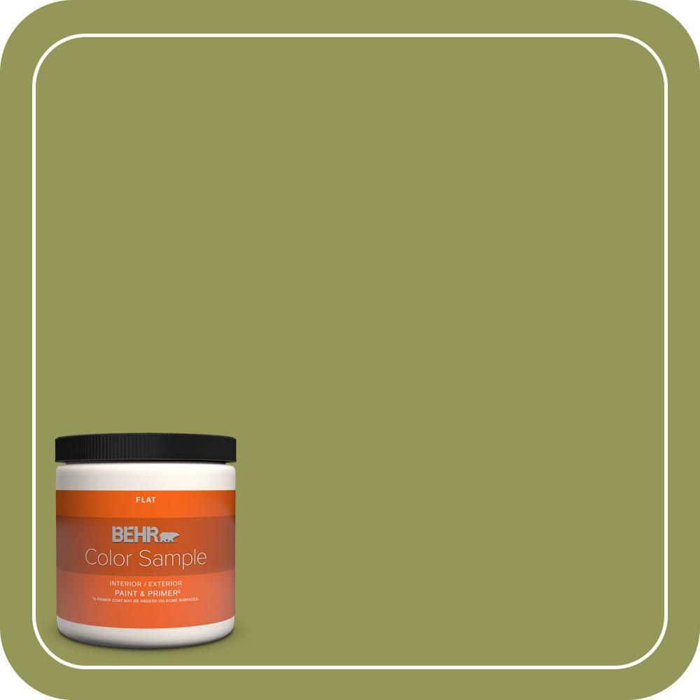 8 oz. #M340-6 Spinach Dip Flat Interior/Exterior Paint & Primer Color Sample price history on PriceWatchPro