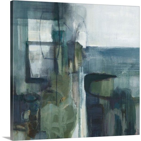 GreatBigCanvas "Blue Geometry" by Terri Burris Canvas Wall Art