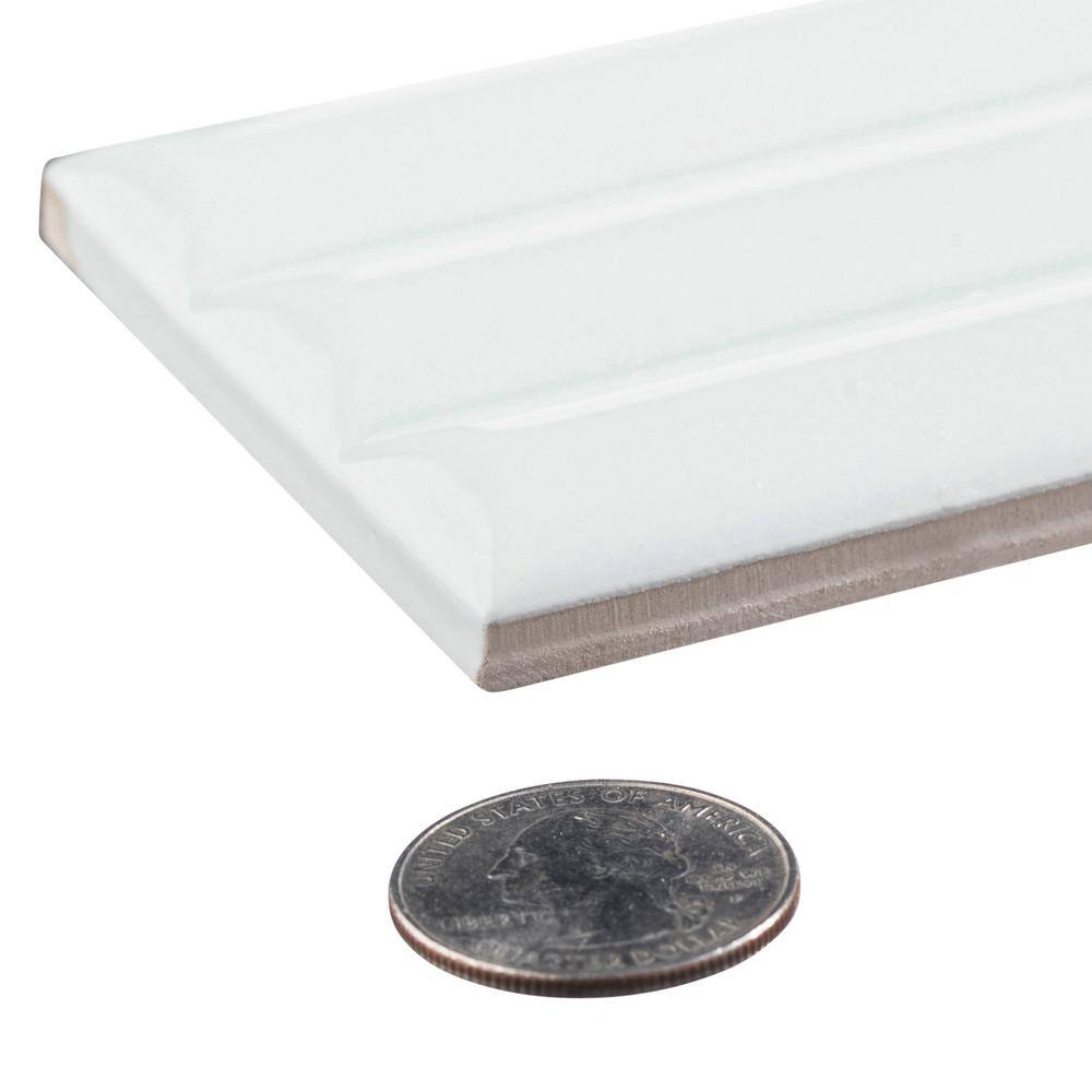 Galor Liniar 3" x 12" Glossy Blue Ceramic Subway Tile