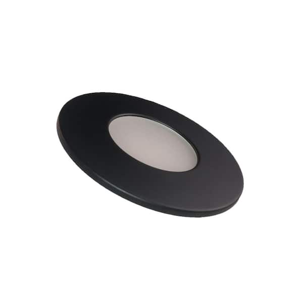 AMAX LIGHTING Rigel 5 in. Canless 3000K New Construction or Remodel Integrated LED Recessed Light Kit with Black Trim