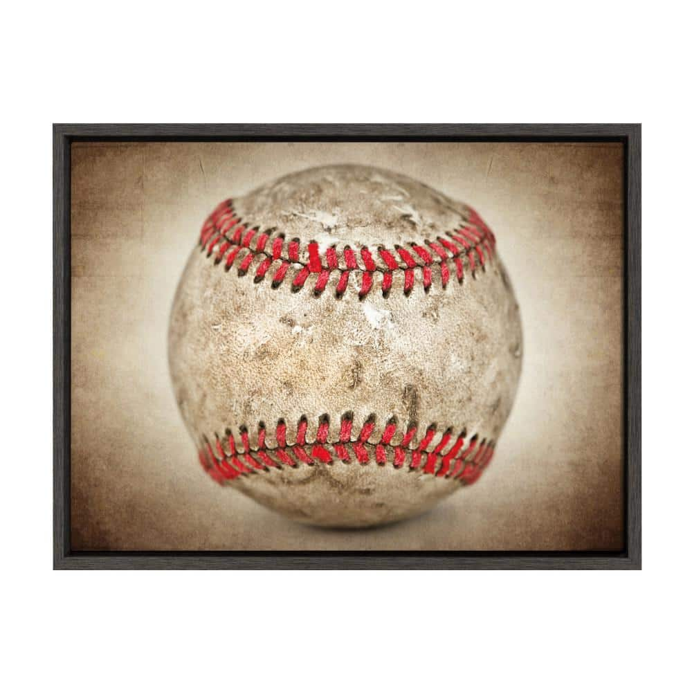 Vintage Baseball Poster Framed Art Print by SFT Design Studio