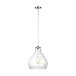 Zola 1-Light Chrome Pendant with Clear Glass Shade