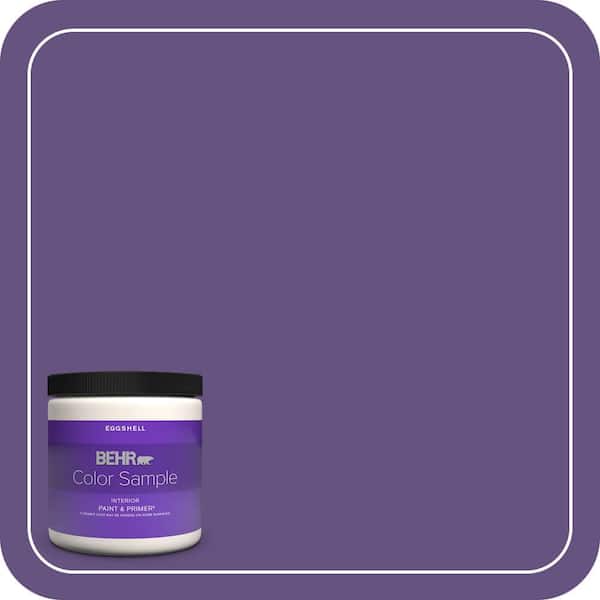 BEHR PREMIUM PLUS 8 oz. Home Decorators Collection #HDC-MD-25 Virtual Violet Eggshell Enamel Interior Paint & Primer Color Sample