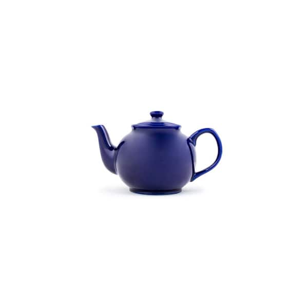 Fox Run 6-Cup Blue Earthenware Teapot