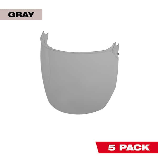 Milwaukee BOLT Fog Free Gray Full Face Replacement Shields (5-Pack)