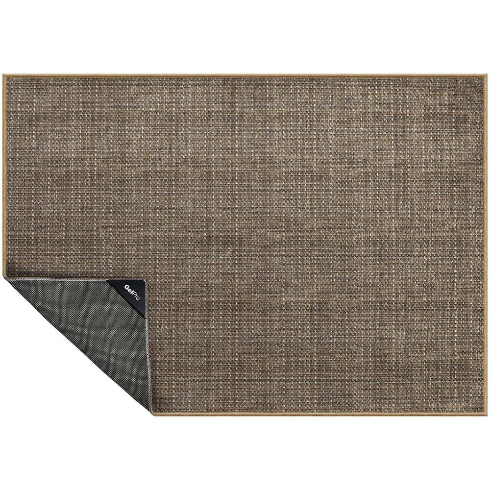 GelPro Nevermove Wheaton Birch 2 ft. x 2.8 ft. MachineWashable Polyester Designer Accent Area