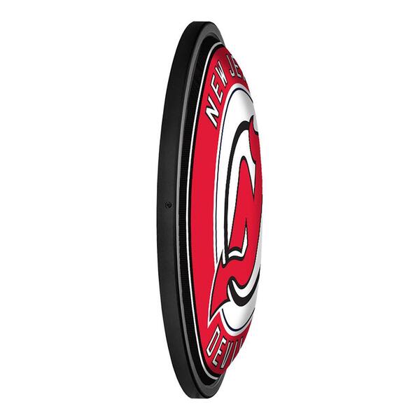 New Jersey Devils: Ice Rink - Oval Slimline Lighted Wall Sign