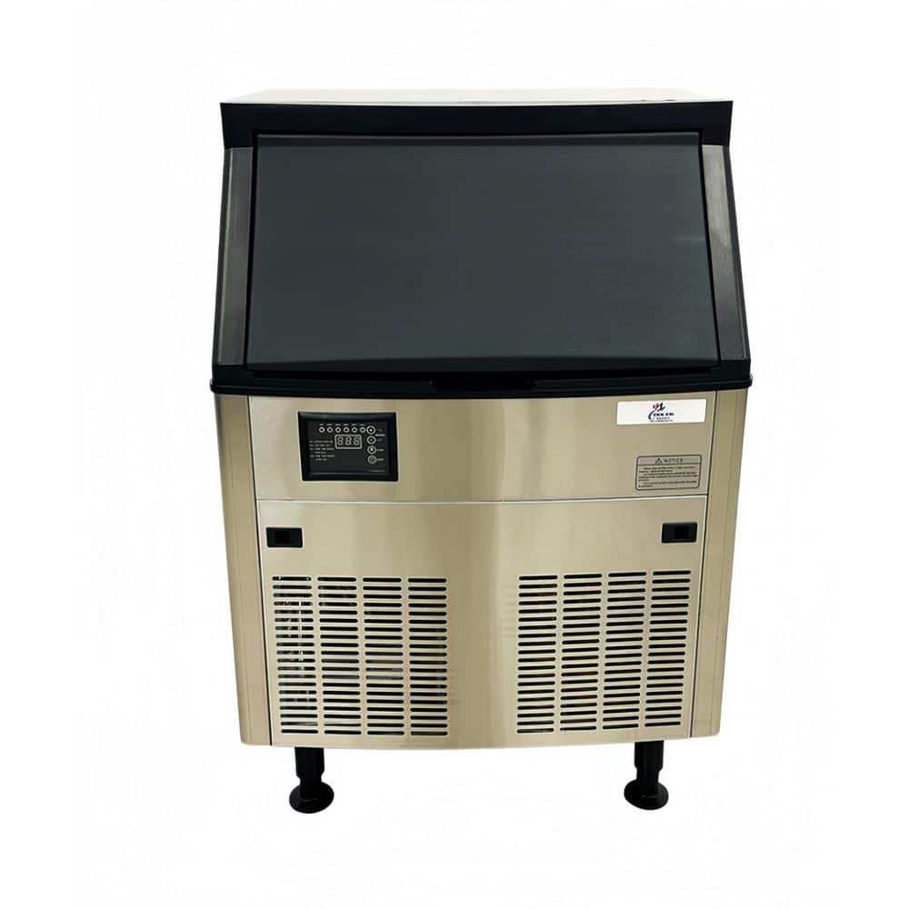 26in. W 290 lb. Daily Commercial Square Cube Ice Maker Machine, NSF Certified, Stainless Steel