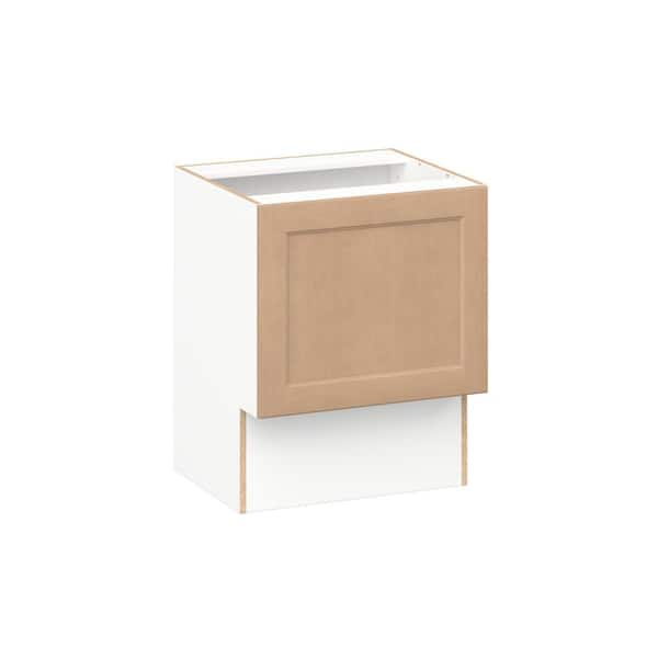 Lakewood 24 in. W x 21.83 in. D x 30 in. H Assembled Shaker Accessible ADA Bath Base Kitchen Cabinet in Sugar Cookie