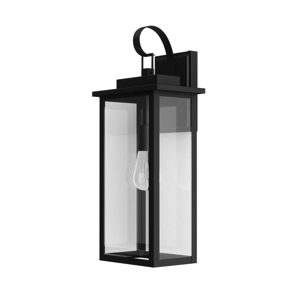 19 in. 1-Light Black Modern Dusk to Dawn Outdoor Metal Exterior Garage Front Porch Wall Lights Sconces Lighting Fixtures price history on PriceWatchPro