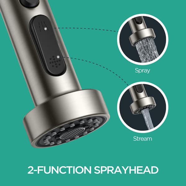 ANZA Single Handle Pull Down Sprayer Kitchen Faucet with Advanced
