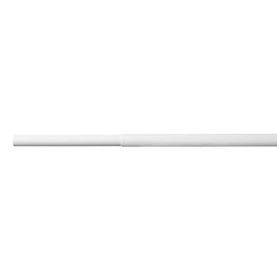 6 ft. - 8 ft. White Adjustable Closet Rod