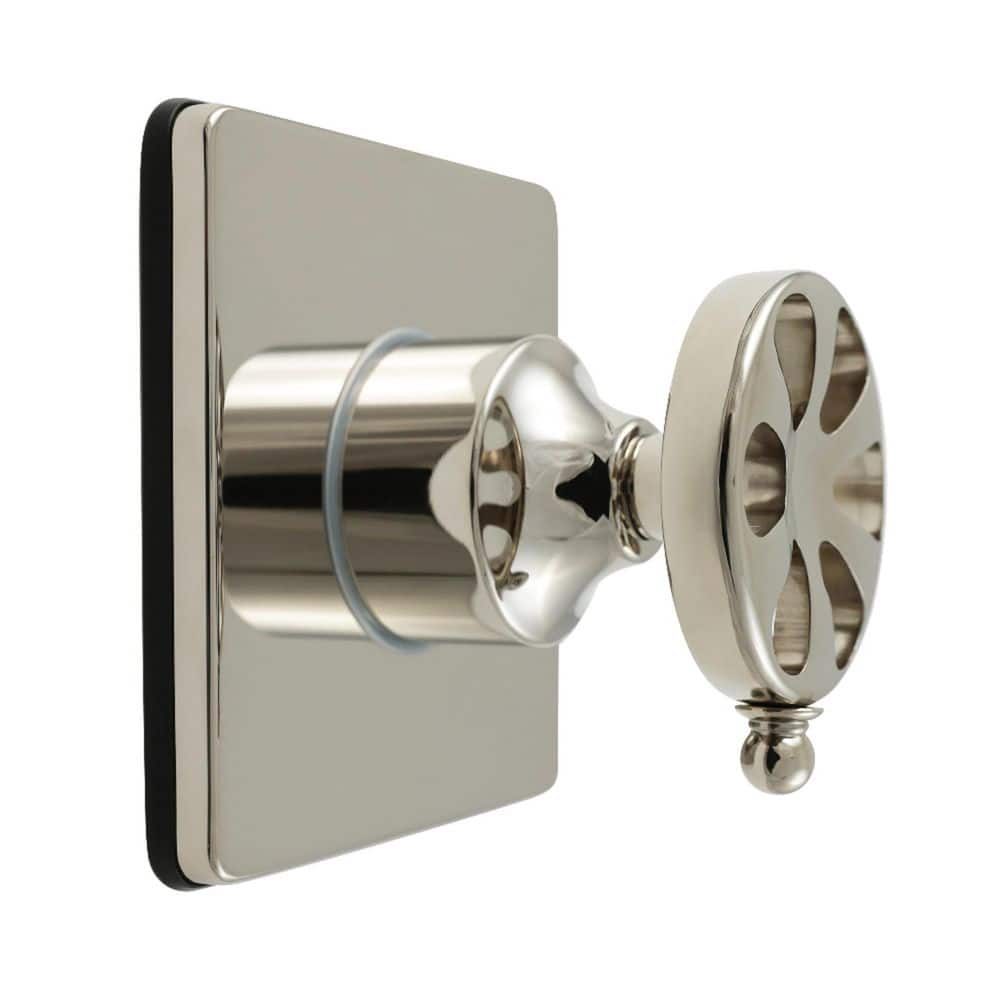 Belknap 1/2 in. Single-Handle 1-Hole Wall Mount 3-Way Diverter Valve with Trim Kit in Polished Nickel price history on PriceWatchPro