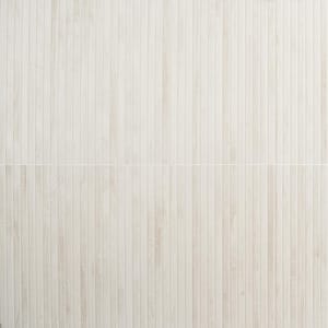 Montgomery Ribbon White 24 in. x 48 in. Matte Porcelain Floor and Wall Tile (15.49 sq. ft./Case)