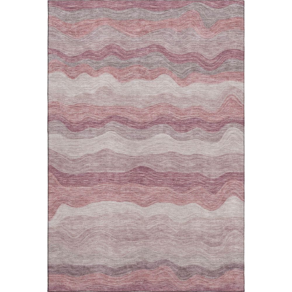 Mayfield Premium Machine Washable Abstract AMF2397 Salmon 10 ft. x 14 ft. Area Rug price history on PriceWatchPro
