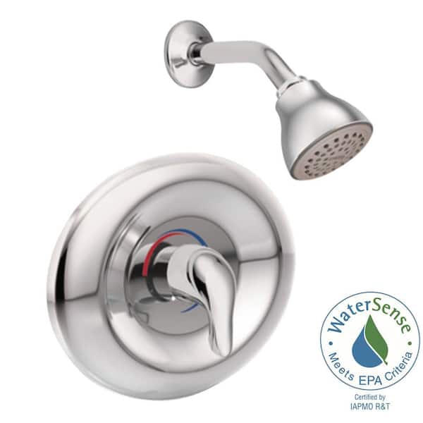 MOEN Chateau Single-Handle 1-Spray Shower Faucet Trim Kit in Chrome (Valve Sold Separately)