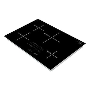 Lecce 30 in. Induction Cooktop 30 in. Polished Black Smooth Induction Cooktop with 4 Elements