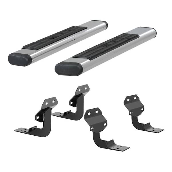 Aries 6 x 53-Inch Oval Polished Stainless Steel Nerf Bars, Select Ford F-150, F-250, F-350, F-450, F-550 Super Duty
