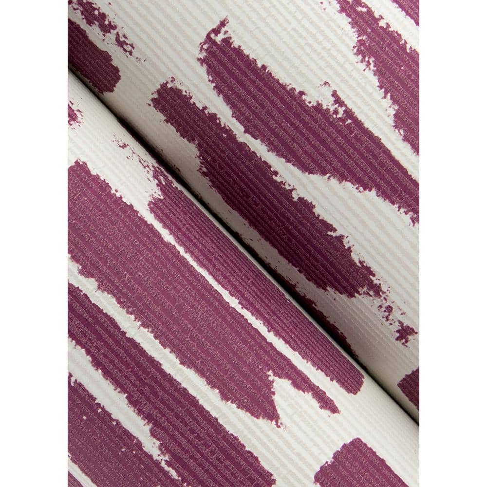 Purple and White Abstract Non-Pasted Washable Wallpaper