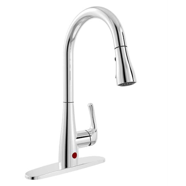 Belanger Single-Handle Pull-Down Sprayer Kitchen Faucet with Motion Sensor in Polished Chrome