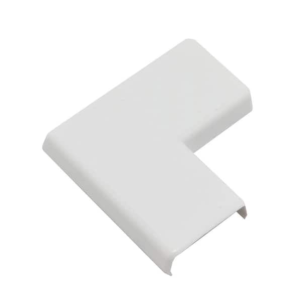 Wiremold Non-Metallic PVC Raceway Flat Elbow, White (2-Pack)