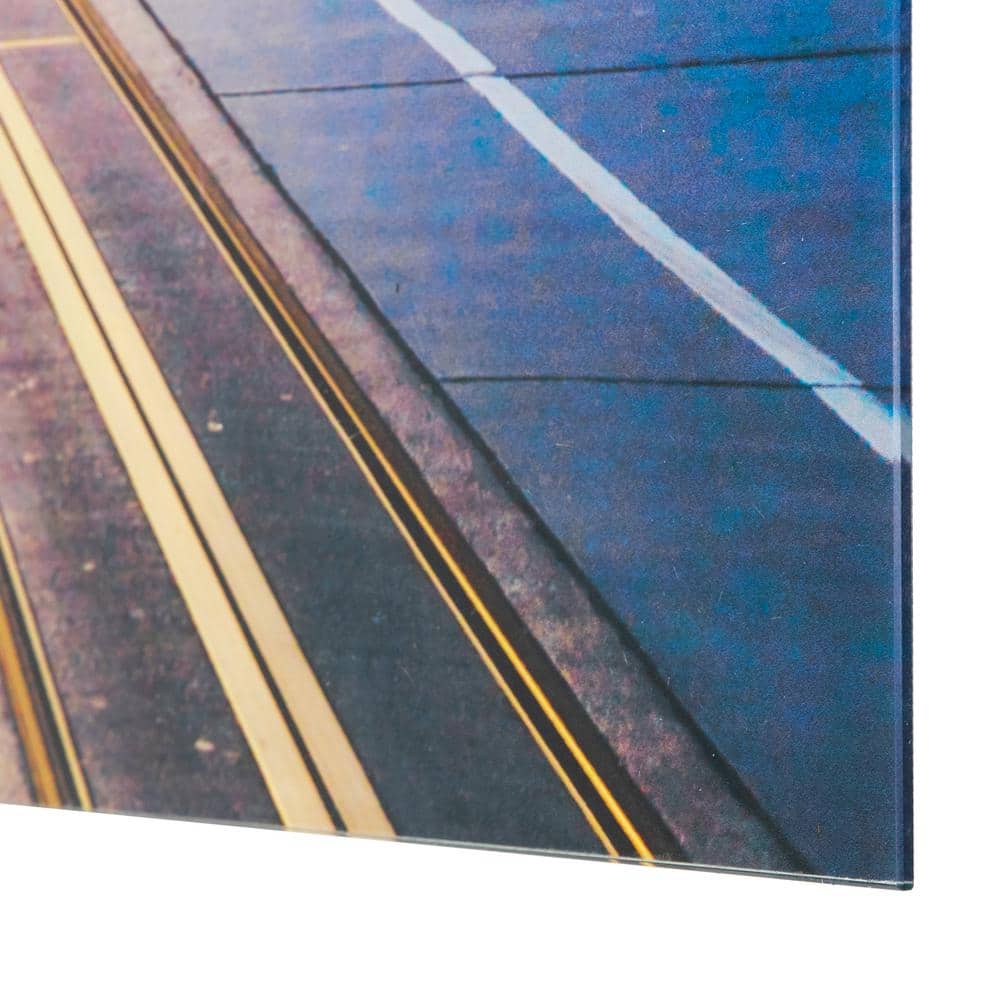 Dawn Breaking Cityscape Glass Wall Art