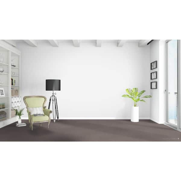 Perfected I - Complete - Gray 40 oz. SD Polyester Texture Carpet - Installation Required