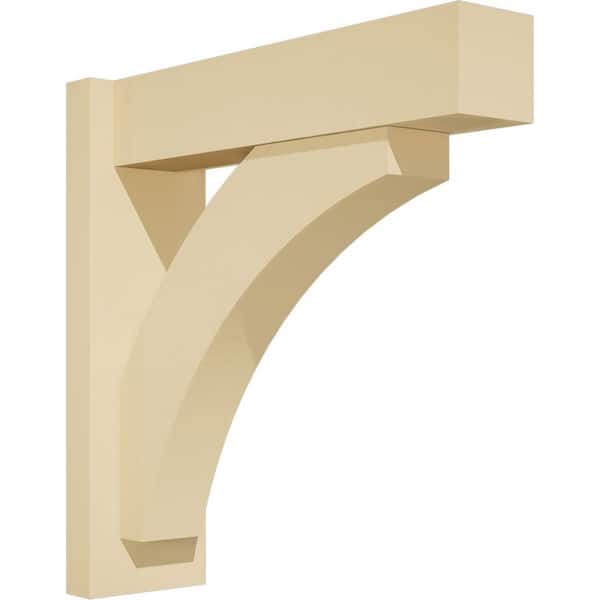 Ekena Millwork Thorton 5 in. W x 18 in. H x 18 in. D Signature Urethane Polyurethane Outlooker with Block Ends