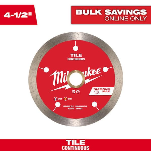 4.5 in. DIAMOND MAX Continuous Tile Diamond Blade