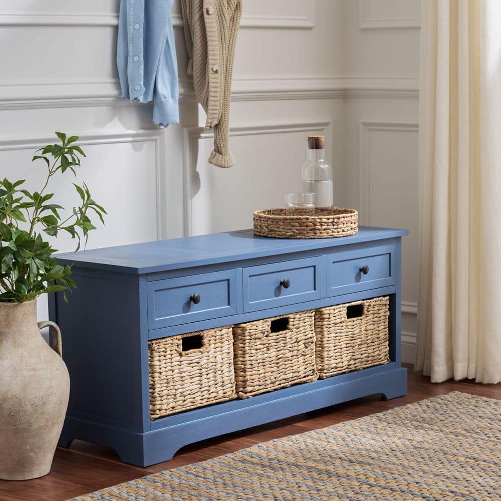 blue-safavieh-dining-benches-