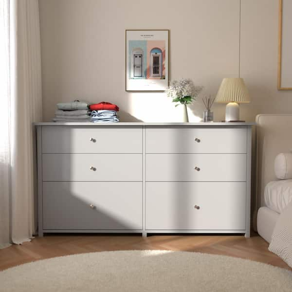 Cute Gray Dresser 2024 with 4 Drawer Big & Cupboard, Entryway, Cabinet Storage For Ho