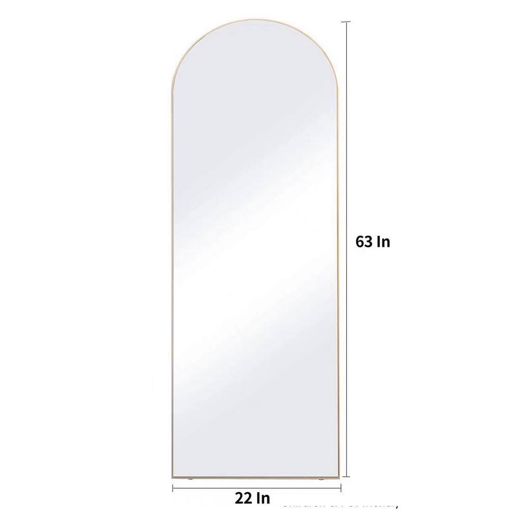 Seafuloy 20 in. W x 63 in. H Arched Freestanding Body Modern Vertical ...
