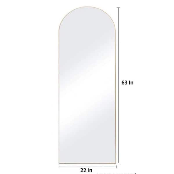 Seafuloy 20 In. W X 63 In. H Arched Freestanding Body Modern Vertical ...