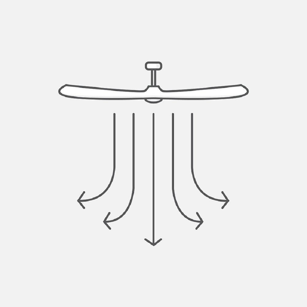 88-Inch Brushed Steel Ceiling Fan with Dark Walnut Blades and Remote