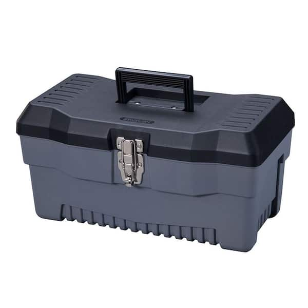 Stack-On 16 in. Professional Plastic Tool Box with Lift Out Tote Tray