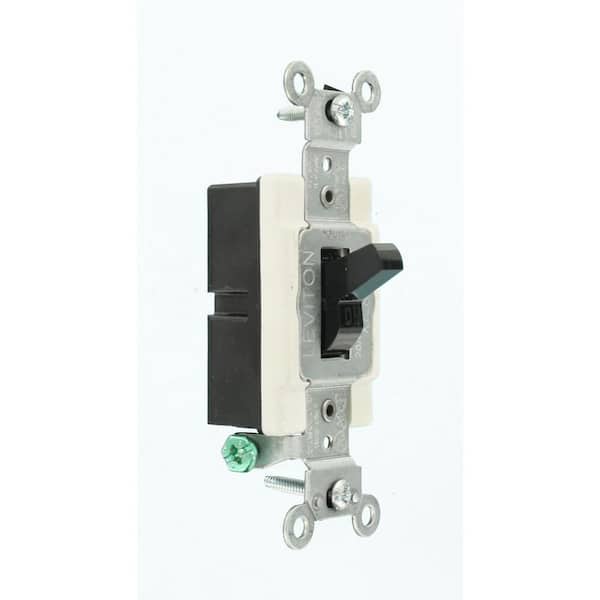 20 Amp Single-Pole Toggle Quiet Switch, Black CSB1-2ES