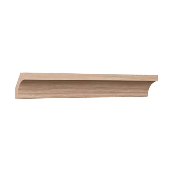 Ekena Millwork WM86 0.56 in. D x 1.63 in. W x 96 in. L Wood (Red Oak) Crown Molding