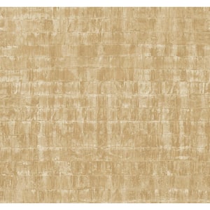 Ronald Redding Gold Liquid Metal Paper Unpasted Matte Wallpaper (27 in. x 27 ft.)