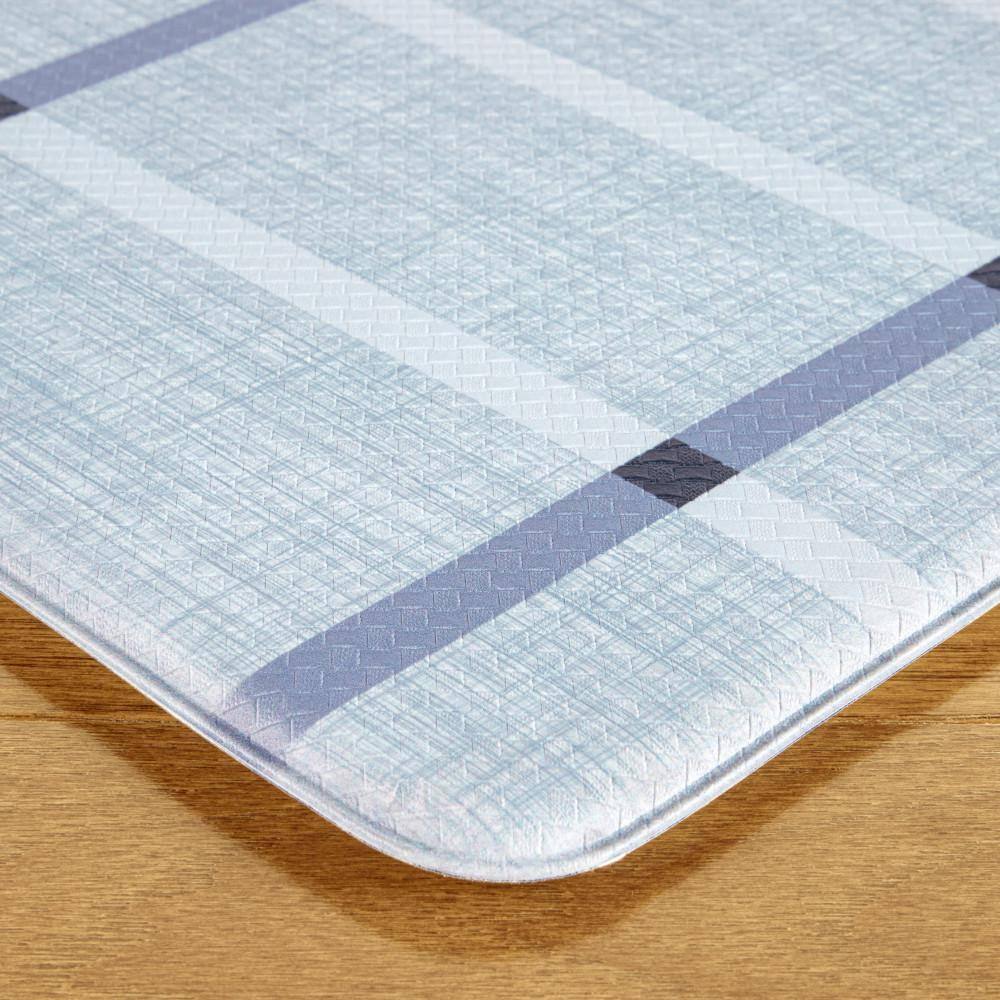 Blue Plaid Comfort Plus Anti-Fatigue Kitchen Mat