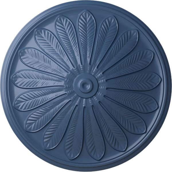 Ekena Millwork 25-1/2" x 5-1/2" Brontes Urethane Ceiling Medallion (Fits Canopies upto 3-5/8"), Hand-Painted Americana